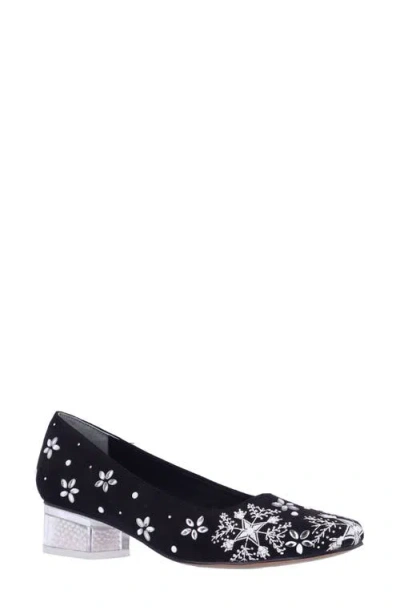 J. Reneé Snowflayke Pump In Black/white