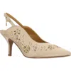 J. Reneé Solara Pointed Toe Slingback Pump In Beige