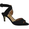 J. Reneé Soncino Strappy Sandal In Black Suede