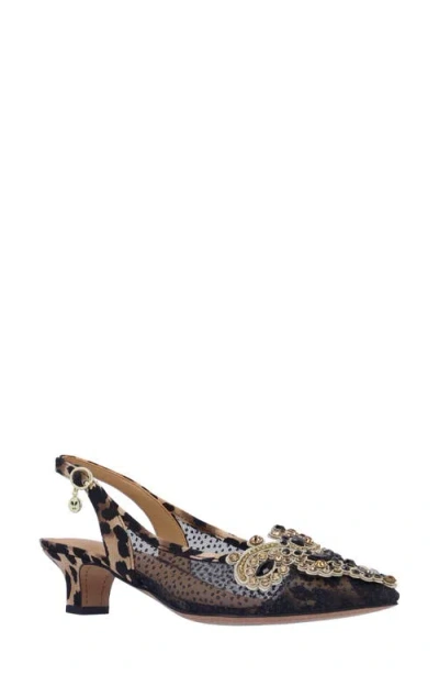 J. Reneé Strovanni Slingback Pump In Brown/black