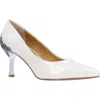 J. Reneé Tacy Pointed Toe Pump In White