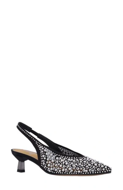 J. Reneé Tressa Slingback Pointed Toe Kitten Heel Pump In Multi