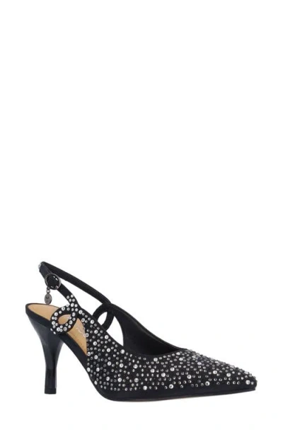 J. Reneé Viviene Slingback Pointed Toe Pump In Black