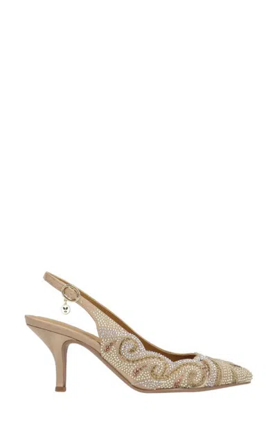 J. Reneé Wayvee Pointed Toe Slingback Pump In Neutral