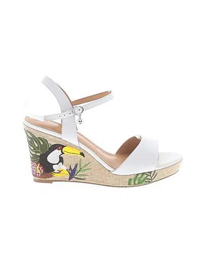 Pre-owned J. Reneé Wedges In White