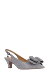 J. Reneé Weslee Slingback Pointed Toe Pump In Gray