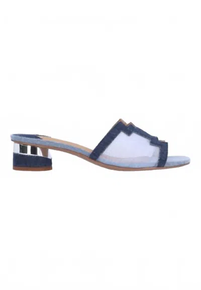 J. Reneé Women's Amorra Square Toe Sandal In Blue Multi Denim/mesh