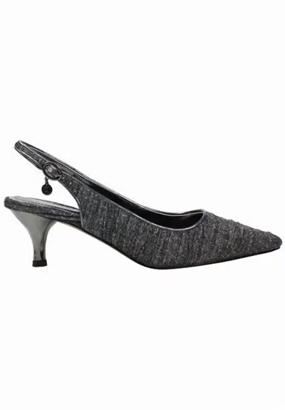 J. Reneé Women's Battista Slingback Pump In Pewter In Black