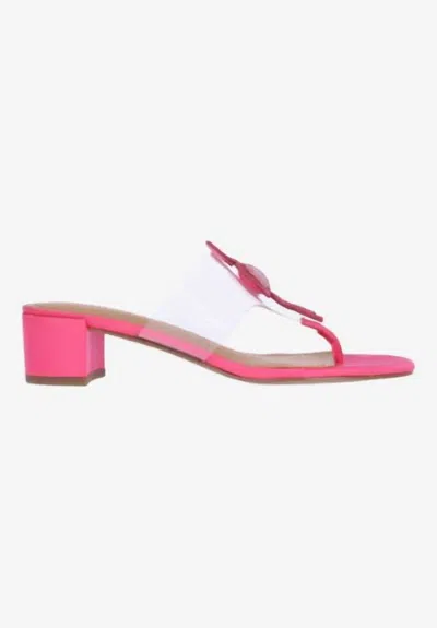 J. Reneé Women's Bonaire Thong Sandals In Clear/pink Shantung