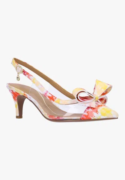 J. Reneé Women's Calista Sandal In Clear/warm Multi Fabric