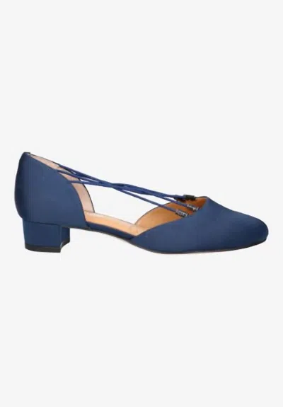J. Reneé Women's Charolette Slip On Pumps In Navy Satin In Blue
