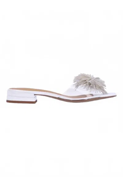 J. Reneé Women's Cherita Vinyl Slip On Sandals In Clear/white Patent