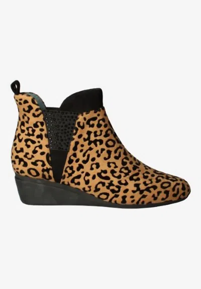 J. Reneé Women's Hemalia Animal Booties In Brown/black Leopard Print