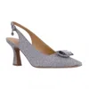 J. Reneé Women's Saskia Slingback Pump In Pewter In Silver