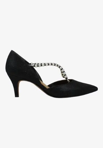 J. Reneé Women's Zayna Slip On Pumps In Black Glitter In Multi