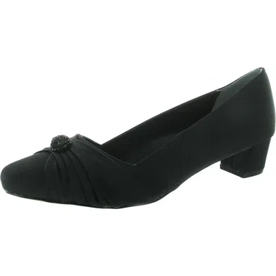 J. Reneé Womens Embellished Block Heels In Black