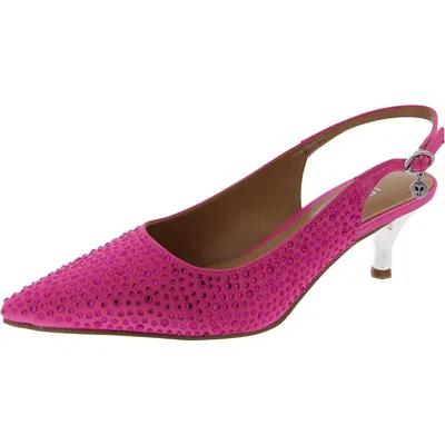 J. Reneé Womens Slip On Pointed Toe Slingback Sandals In Pink