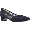 J. Reneé Zofia Block Heel Pump In Blue