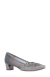 J. Reneé Womens Rhinestone Pumps In Pewter
