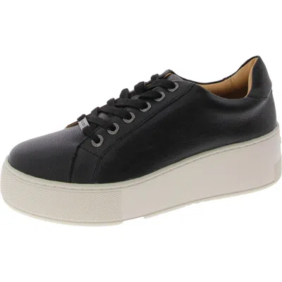 J/slides Maya Womens Leather Casual And Fashion Sneakers In Black