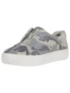 J/slides Women's Alara1 Slip On Platform Sneaker In Grey Camo In Grey
