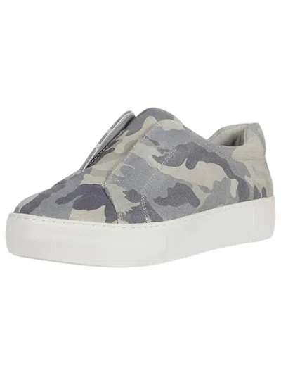 J/slides Women's Alara1 Slip On Platform Sneaker In Grey Camo