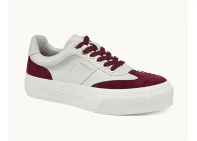 J/slides Women Gabbie Sneaker In Wine/white In Multi