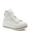 J/slides Women's Gracie Platform Sneaker In White In White