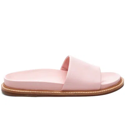 J/slides Women's Roket Sandal In Light Pink Leather