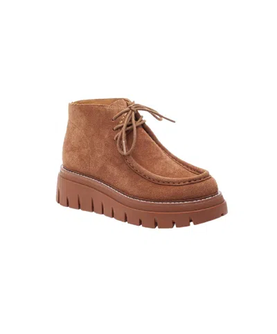 J/slides Women's Treasure Boot In Tan Suede In Multi
