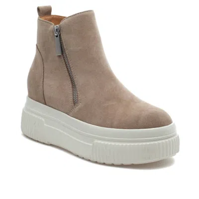 J/slides Wyona Wp Womens Leather Double Zipper Ankle Boots In Brown