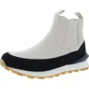J/slides Womens Mixed Media Leather Ankle Boots In Multi