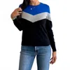 J. Society Chevron Sweater In Black In Black