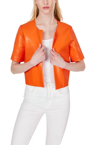 J. Society Cropped Jacket In Orange