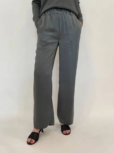 J. Society Jessie Satin Pant In Grey In Multi