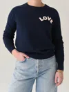 J. Society Love Long Sleeve Sweatshirt In Black In Blue