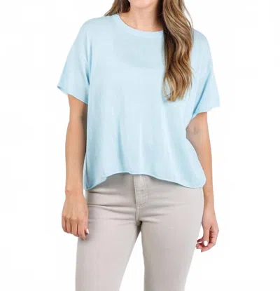 J. Society Nora Short Sleeve Tee In Baby Blue
