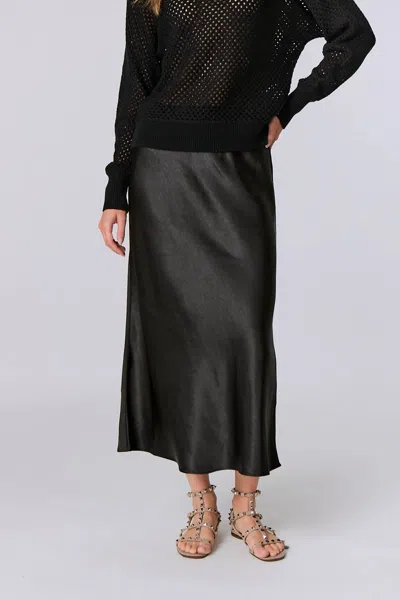 J. Society Silky Maxi Skirt In Black