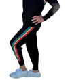 J. Society Striped Knit Jogger Pant In Black In Black
