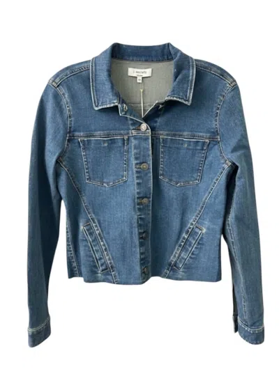 J. Society Women's Embroidered Jean Jacket In Blue Denim