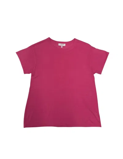 J. Society Women's Tissue Weight Top In Bright Pink