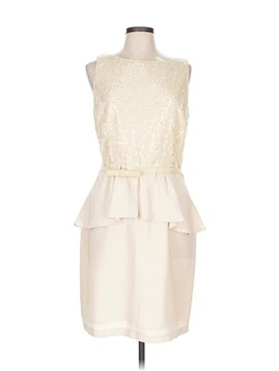 Pre-owned J. Taylor Cocktail Dress In White