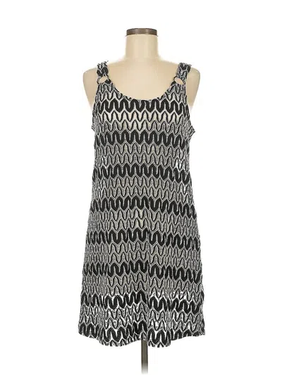 Pre-owned J Valdi Casual Dress In Black