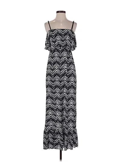 Pre-owned J Valdi Casual Dress In Black