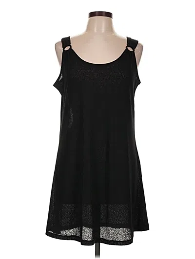 Pre-owned J Valdi Casual Dress In Black