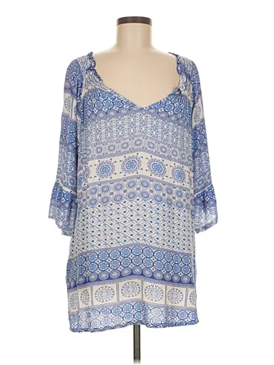 Pre-owned J Valdi Casual Dress In Blue