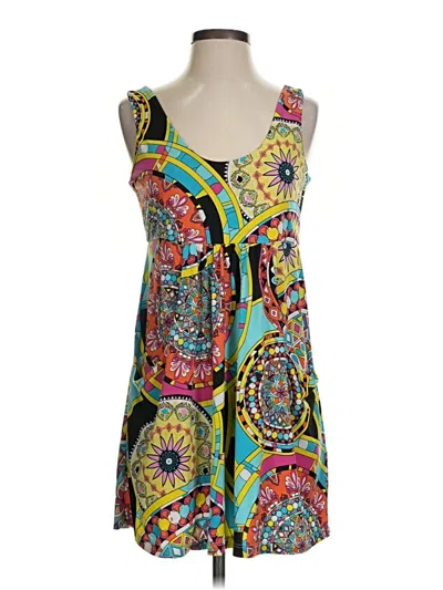 Pre-owned J Valdi Casual Dress In Green