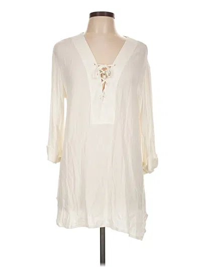 Pre-owned J Valdi Casual Dress In Ivory