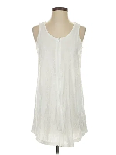 Pre-owned J Valdi Casual Dress In White