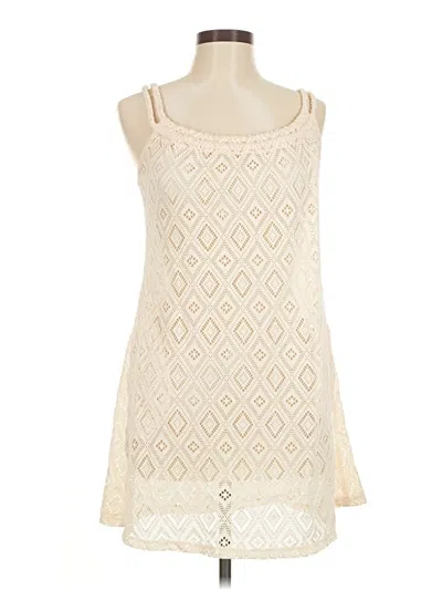 Pre-owned J Valdi Casual Dress In White